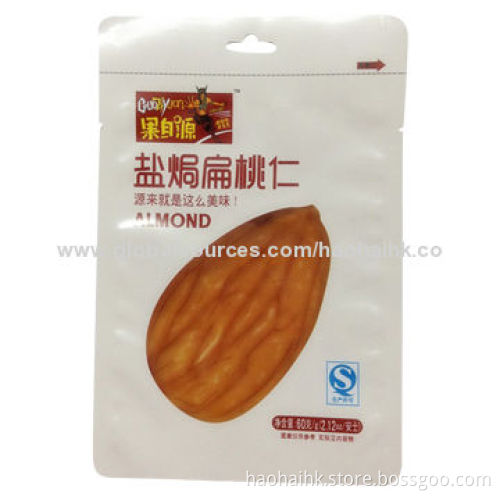 Aluminum Foil Zip Lock Bag, Packaging for Almond Nuts, OEM Orders Accepted